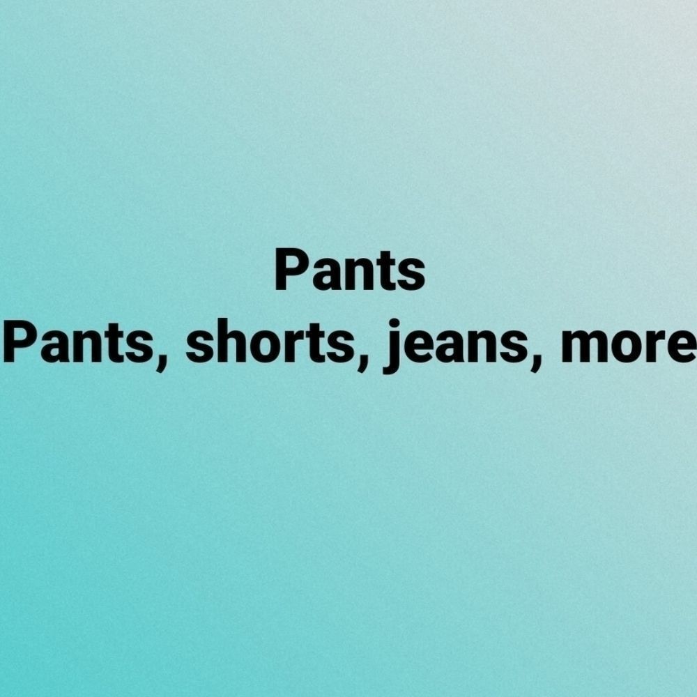 Dress pants and Jean's